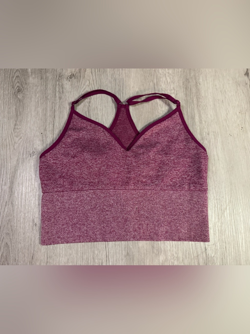 Victoria’s Secret PINK Purple Magenta Longline Seamless Sports Bra Medium